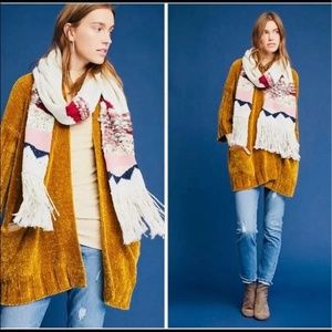 Anthropologie Moth Chenille Cardigan Sweater